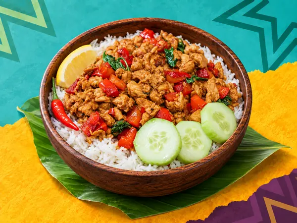 Basilic Thaï poulet — Special Thaï, restaurant thaï halal à La Verrière