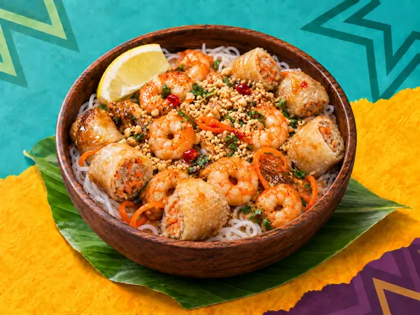 Bo Bun Thaï crevettes — Special Thaï, restaurant thaï halal à La Verrière