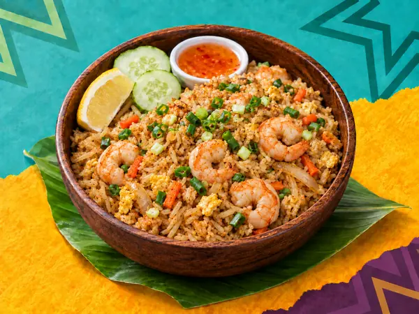 Kao Pat crevettes — Special Thaï, restaurant thaï halal à La Verrière