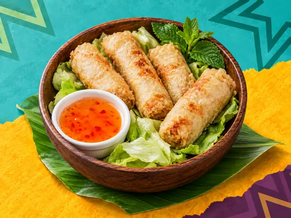 Nems au poulet — Special Thaï, restaurant thaï halal à La Verrière