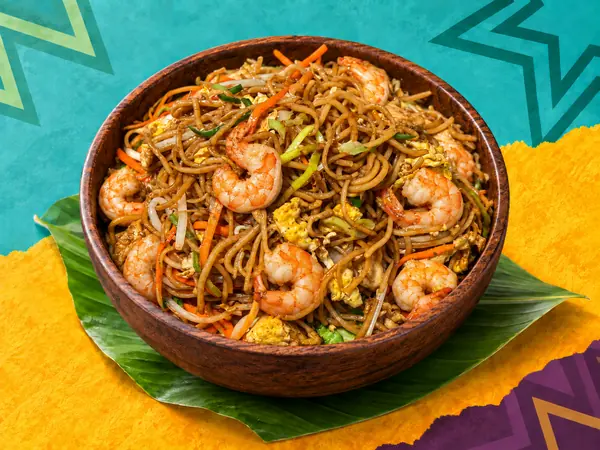 Nouilles crevettes — Special Thaï, restaurant thaï halal à La Verrière